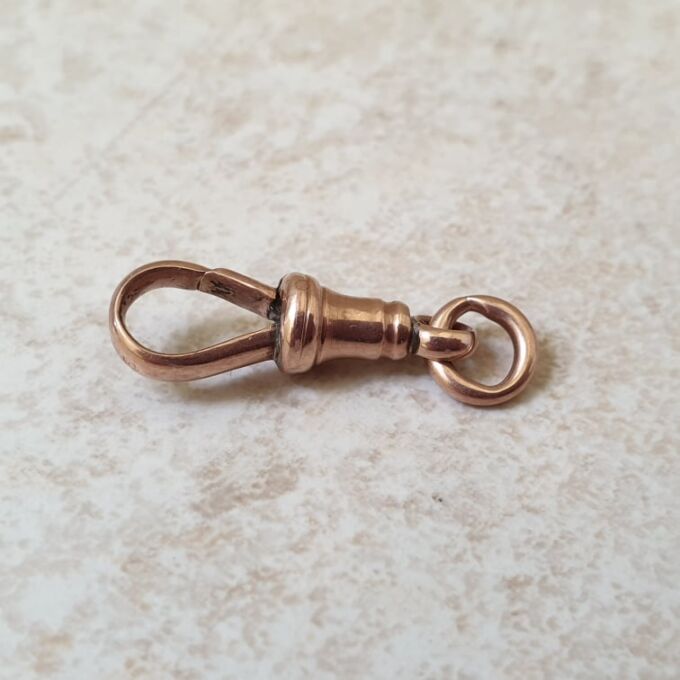 Antique Dog Clip in 9ct Rose Gold