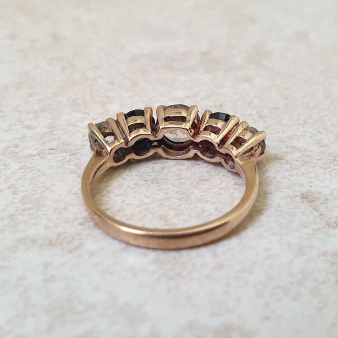 Sapphire & Spinel Ring in 9ct Gold