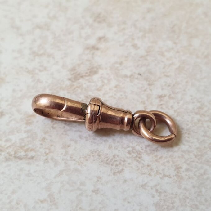 Antique Dog Clip in 9ct Rose Gold