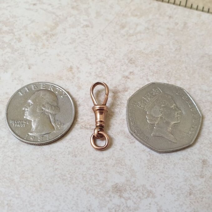 Antique Dog Clip in 9ct Rose Gold