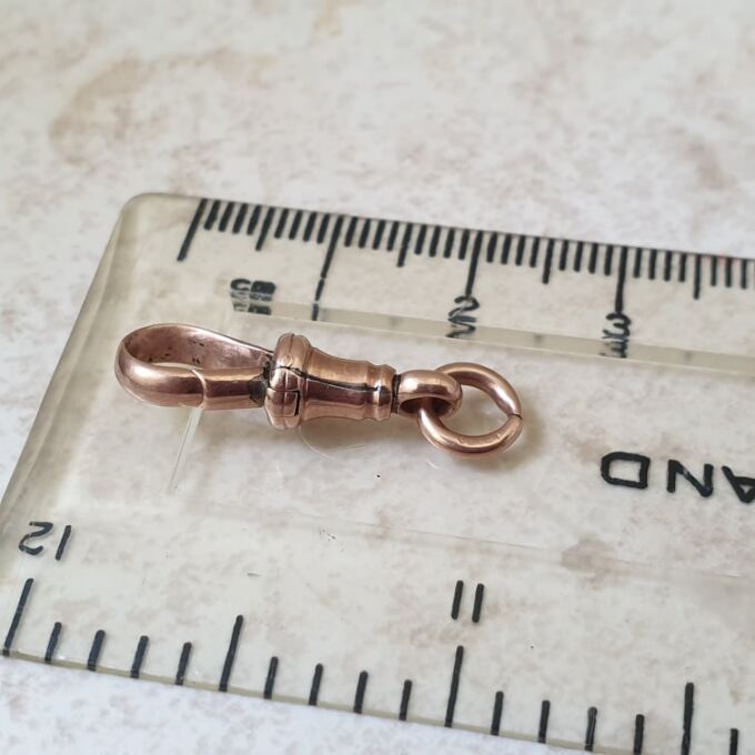 Antique Dog Clip in 9ct Rose Gold