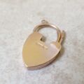 Antique Engraved Heart Padlock in 9ct Gold