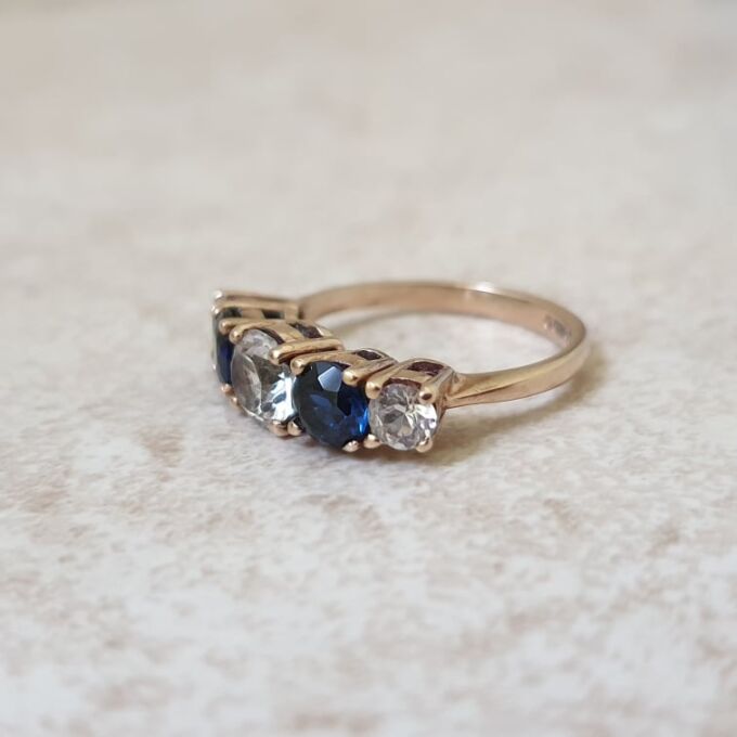 Sapphire & Spinel Ring in 9ct Gold