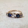 Sapphire & Spinel Ring in 9ct Gold