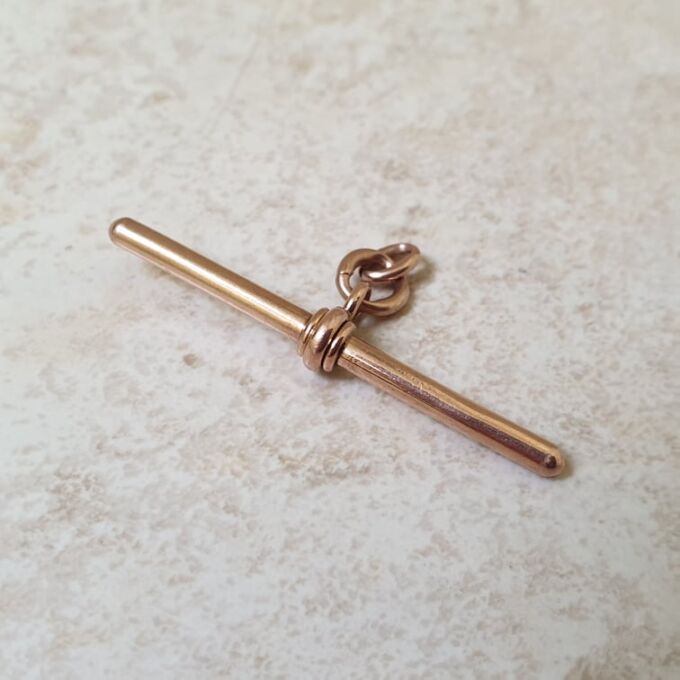 Antique T Bar in 9ct Rose Gold