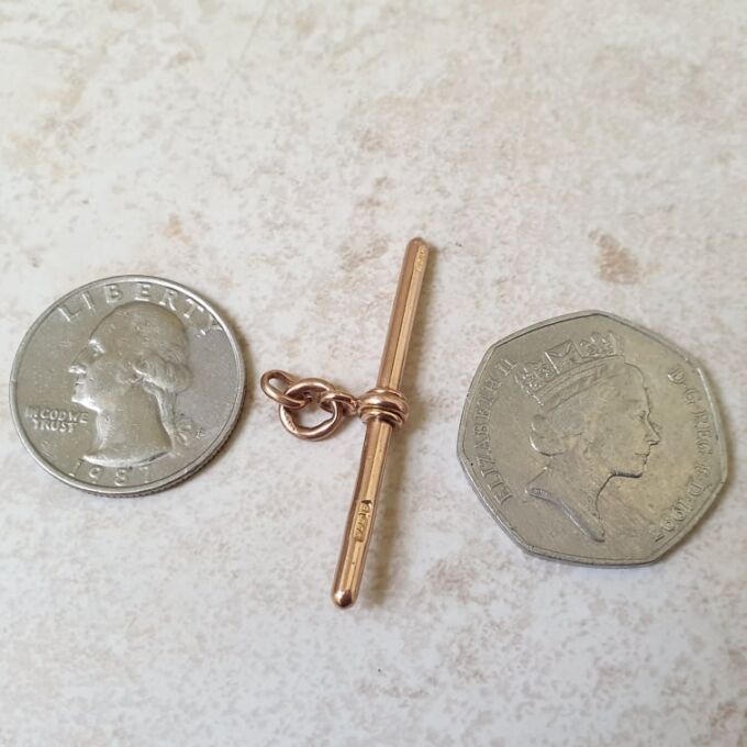 Antique T Bar in 9ct Rose Gold