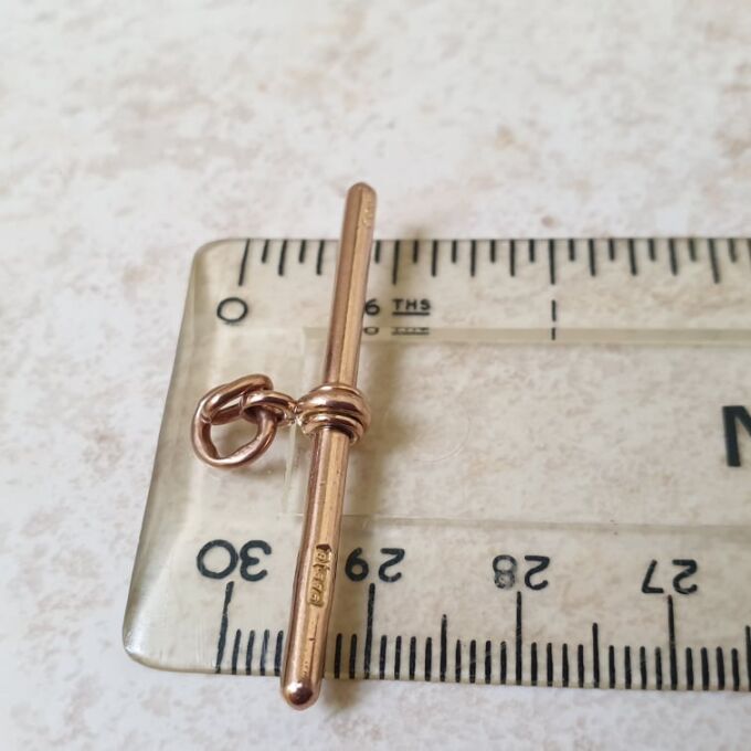 Antique T Bar in 9ct Rose Gold