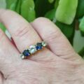 Sapphire & Spinel Ring in 9ct Gold