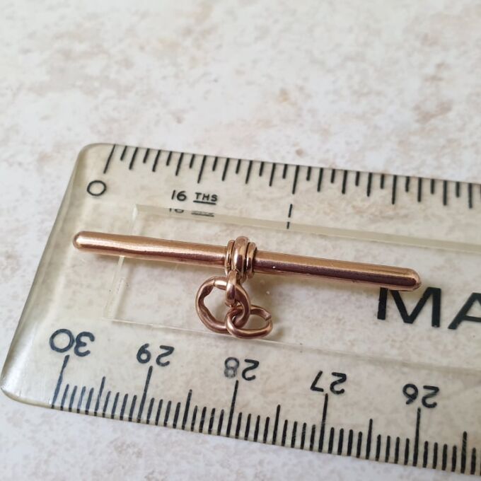 Antique T Bar in 9ct Rose Gold