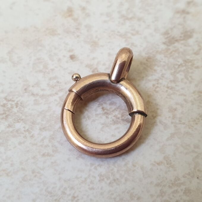Oversized Spring Bolt in 9ct Rose Gold