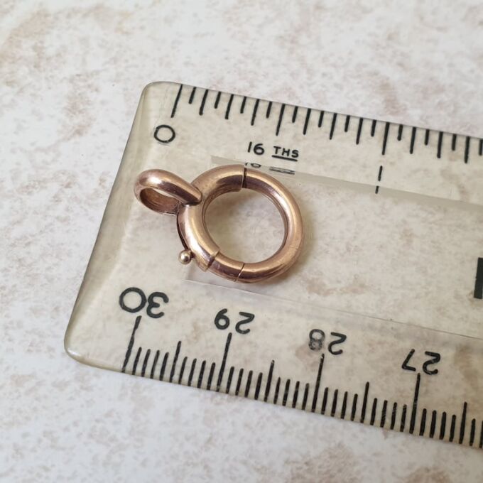 Oversized Spring Bolt in 9ct Rose Gold