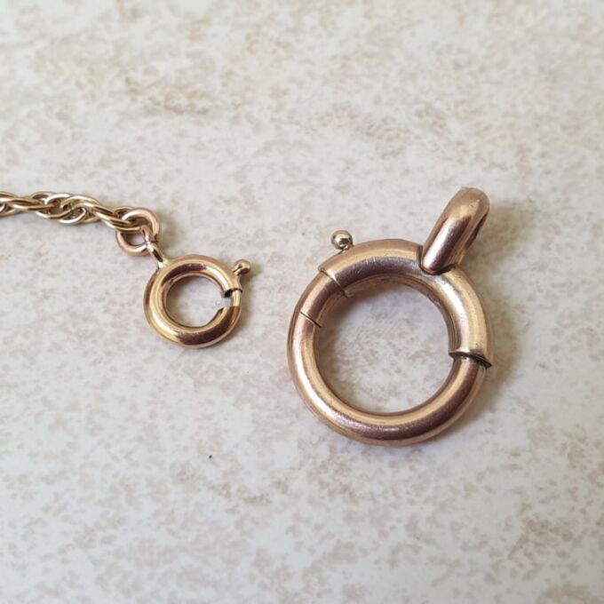 Oversized Spring Bolt in 9ct Rose Gold