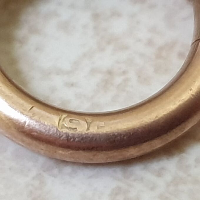 Oversized Spring Bolt in 9ct Rose Gold