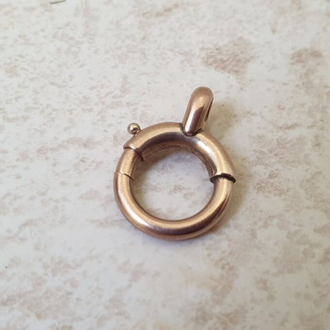 Oversized Spring Bolt in 9ct Rose Gold