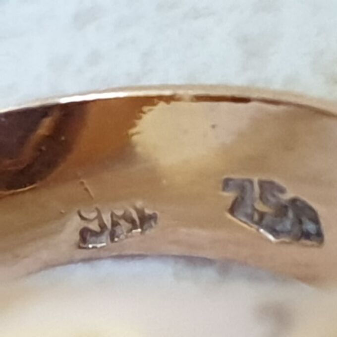 Marquise Synthetic Spinel Ring in 9ct Gold