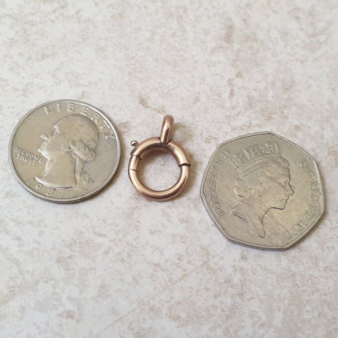 Oversized Spring Bolt in 9ct Rose Gold