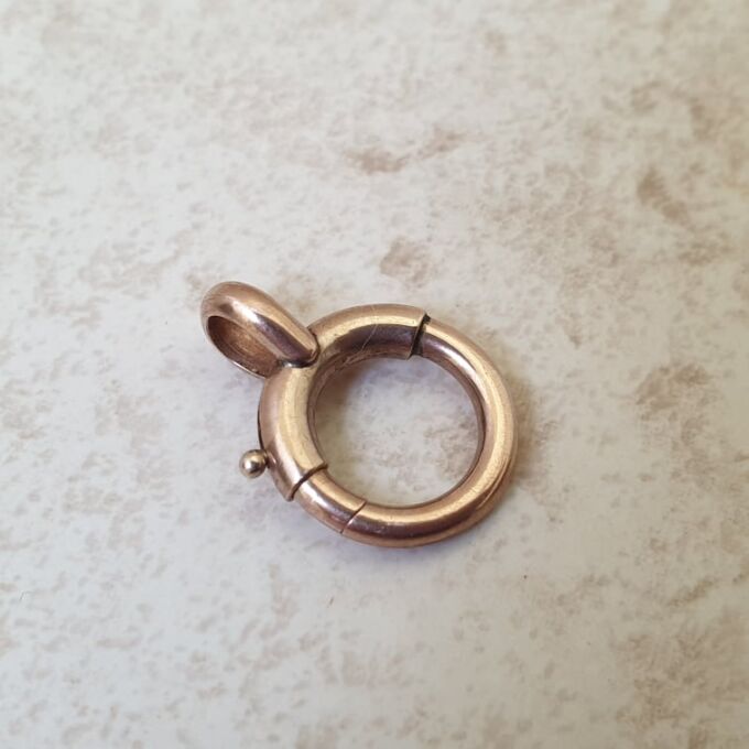 Oversized Spring Bolt in 9ct Rose Gold