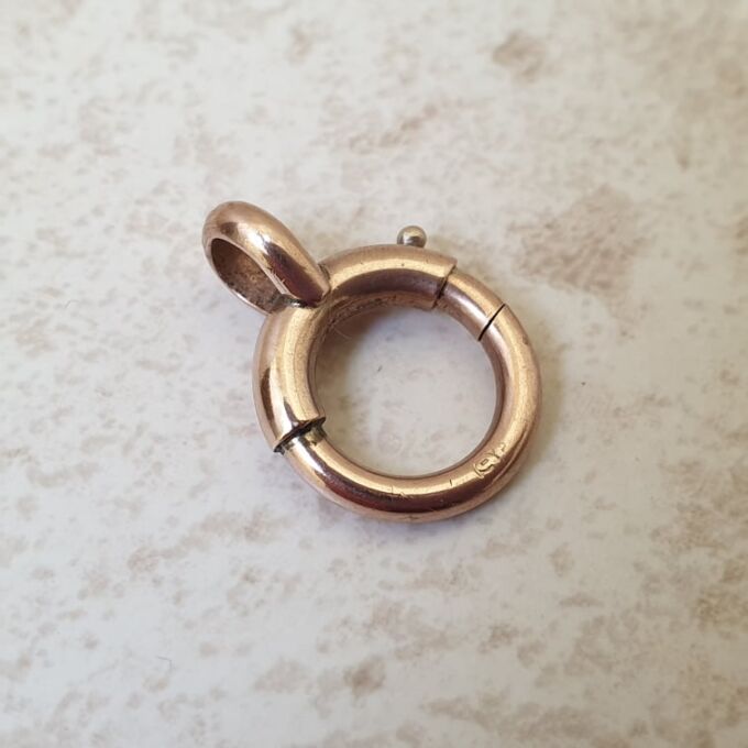 Oversized Spring Bolt in 9ct Rose Gold