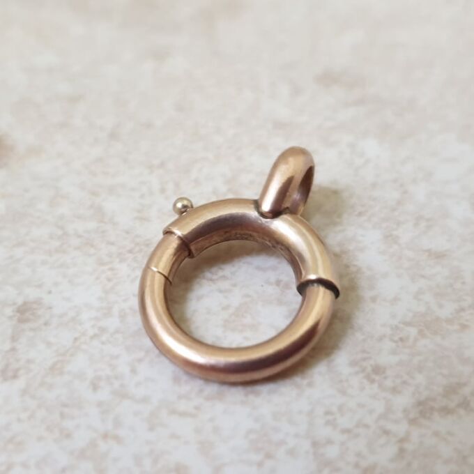 Oversized Spring Bolt in 9ct Rose Gold