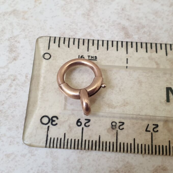 Oversized Spring Bolt in 9ct Rose Gold