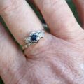 Sapphire & Diamond Ring in 18ct Gold