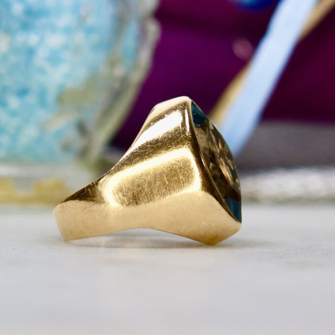 Marquise Synthetic Spinel Ring in 9ct Gold