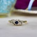 Sapphire & Diamond Ring in 18ct Gold