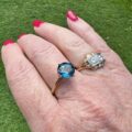 London Blue Topaz in 9ct Gold