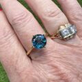 London Blue Topaz in 9ct Gold