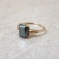 Hematite Solitaire Ring in 10ct Gold