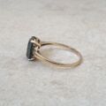 Hematite Solitaire Ring in 10ct Gold