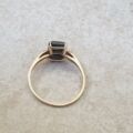 Hematite Solitaire Ring in 10ct Gold