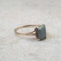 Hematite Solitaire Ring in 10ct Gold