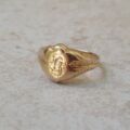 Tiny Antique Signet Ring in 18ct Gold