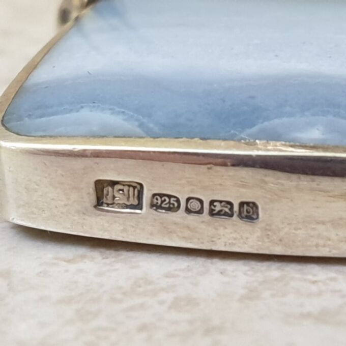 Two Sided Spinner Pendant in Sterling Silver