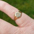 Tiny Antique Signet Ring in 18ct Gold