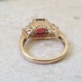 Garnet & Quartz Ring in 9ct Gold