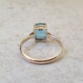 Swiss Blue Topaz Solitaire Ring in 9ct Gold