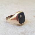 Onyx Signet Ring in 9ct Gold