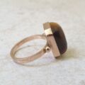 Unusual Tigers Eye Ring in 9ct Gold