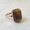 Unusual Tigers Eye Ring in 9ct Gold