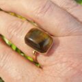 Unusual Tigers Eye Ring in 9ct Gold