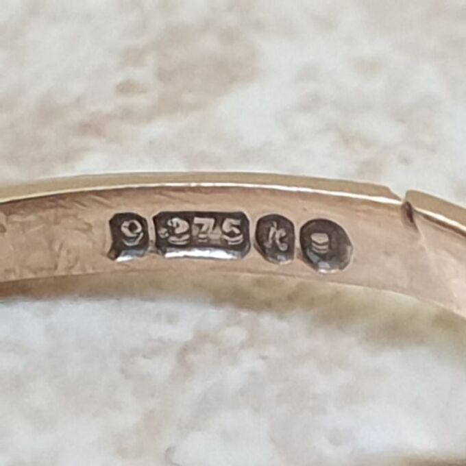 Synthetic Blue Spinel Solitaire Ring in 9ct Gold