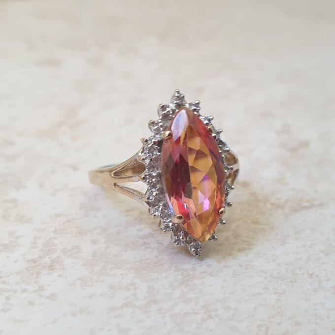 Mystic Topaz Ring in 9ct Gold