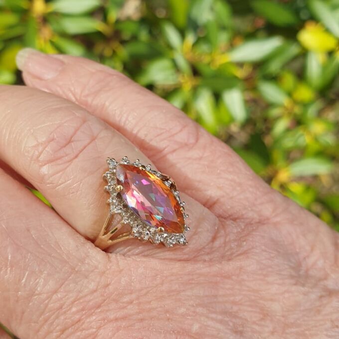 Mystic Topaz Ring in 9ct Gold
