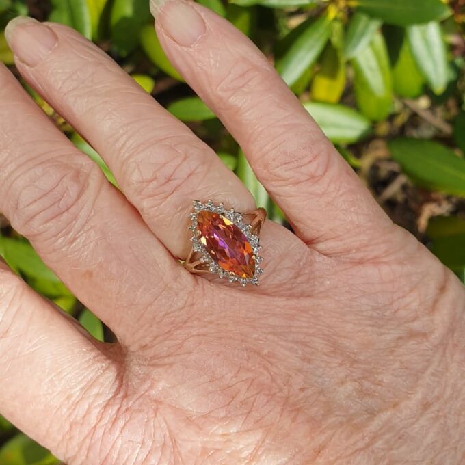 Mystic Topaz Ring in 9ct Gold