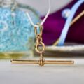 Antique Plain T or Albert Bar in 9ct Gold