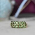 Chrome Diopside Ring in 9ct Gold