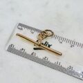 Antique Plain T or Albert Bar in 9ct Gold