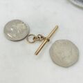 Antique Plain T or Albert Bar in 9ct Gold